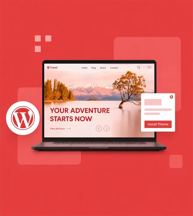 تصميم موقع WordPress مخصّص يعكس هوية علامتك التجارية